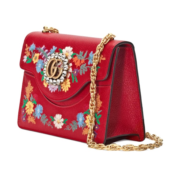 Gucci Small Linea Ricami Floral Embroidered Bag - Picture 2 of 8
